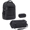 WAVE Rucksack Infinity Set 3-teilig Posh Black