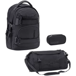 WAVE Rucksack Infinity Set 3-teilig Posh Black