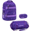 WAVE Rucksack Infinity Set 3-teilig Purple Dots
